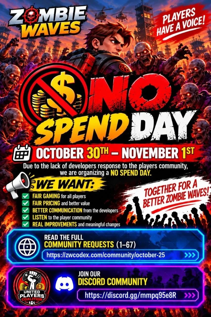 No Spend Day flyer, October 30 – November 1